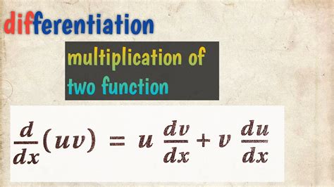 derivative of multiplication